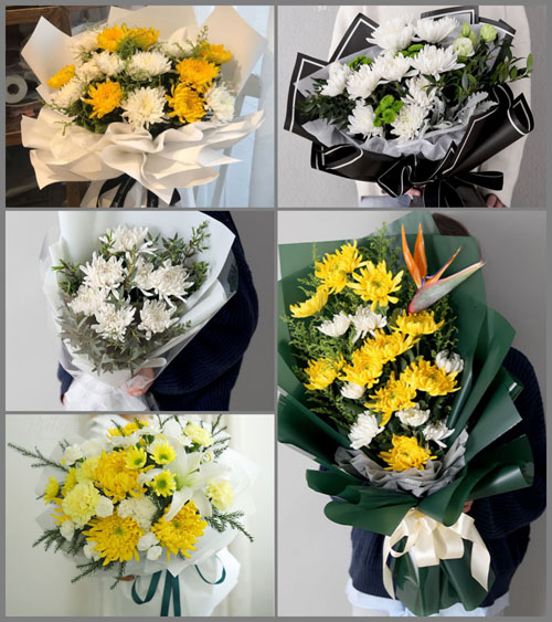 广东揭阳市普宁市广太镇广新村白事花束代送